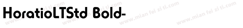 HoratioLTStd Bold字体转换